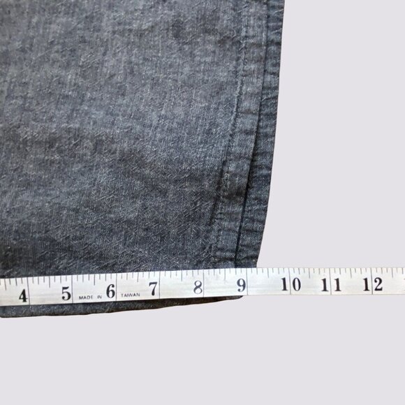 Levi Strauss & Co. Chino Shorts Cotton Linen Chambray Men's Size 30 Gray Color - Picture 11 of 12